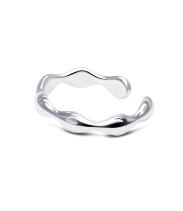 Wave Curved Silver Ear Cuff EC-1318